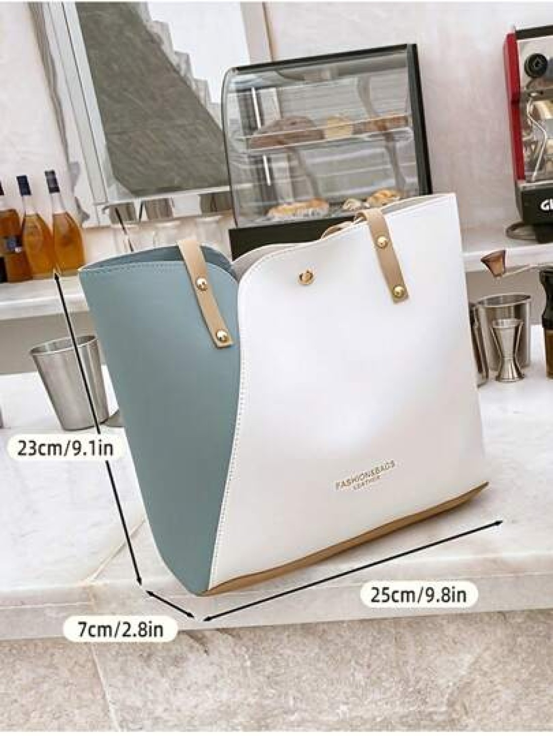 Tote Bag For Girls Lightweight Faux Leather With Top Handle Perfect For Daily Commute Travel Tote Bags For Ladies