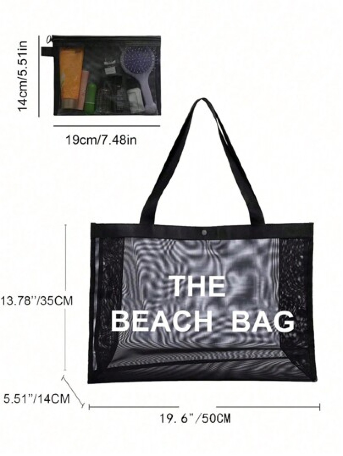 Nylon Material Alphabet Printed Beach Mesh Tote Bag With Beach Bag Use Tt Yourself Or Give Gifts To Others For Friends Mom Teachers Large Capacity Bag For Women School Bag Large Capacity Waterproof Fo