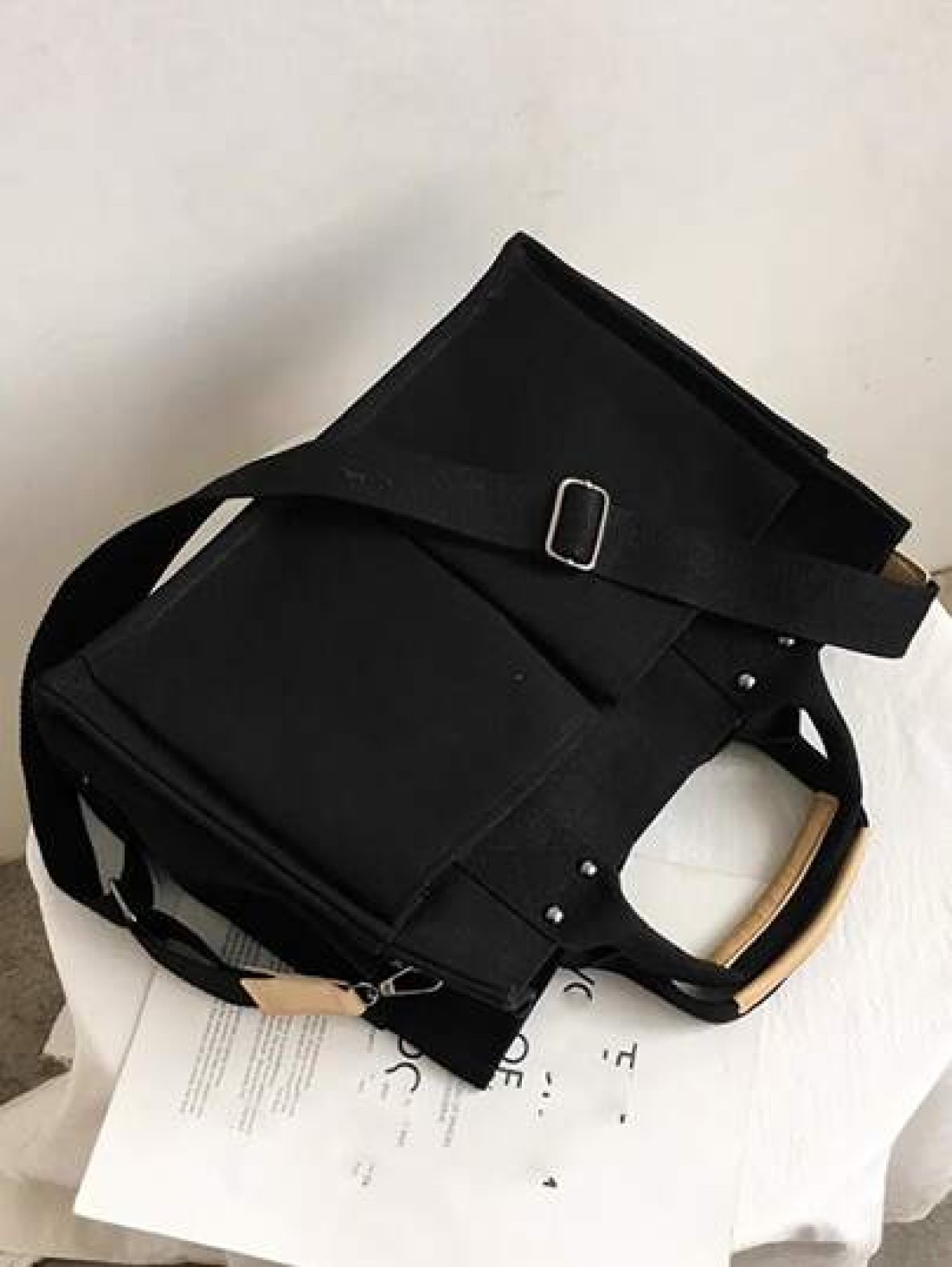 Large Capacity Canvas Tote Bag With Multiple Pockets For Casual Use Simple Canvas Tote Bag Wide Strap Crossbody Bag Multi Pockets Handbag for Travel