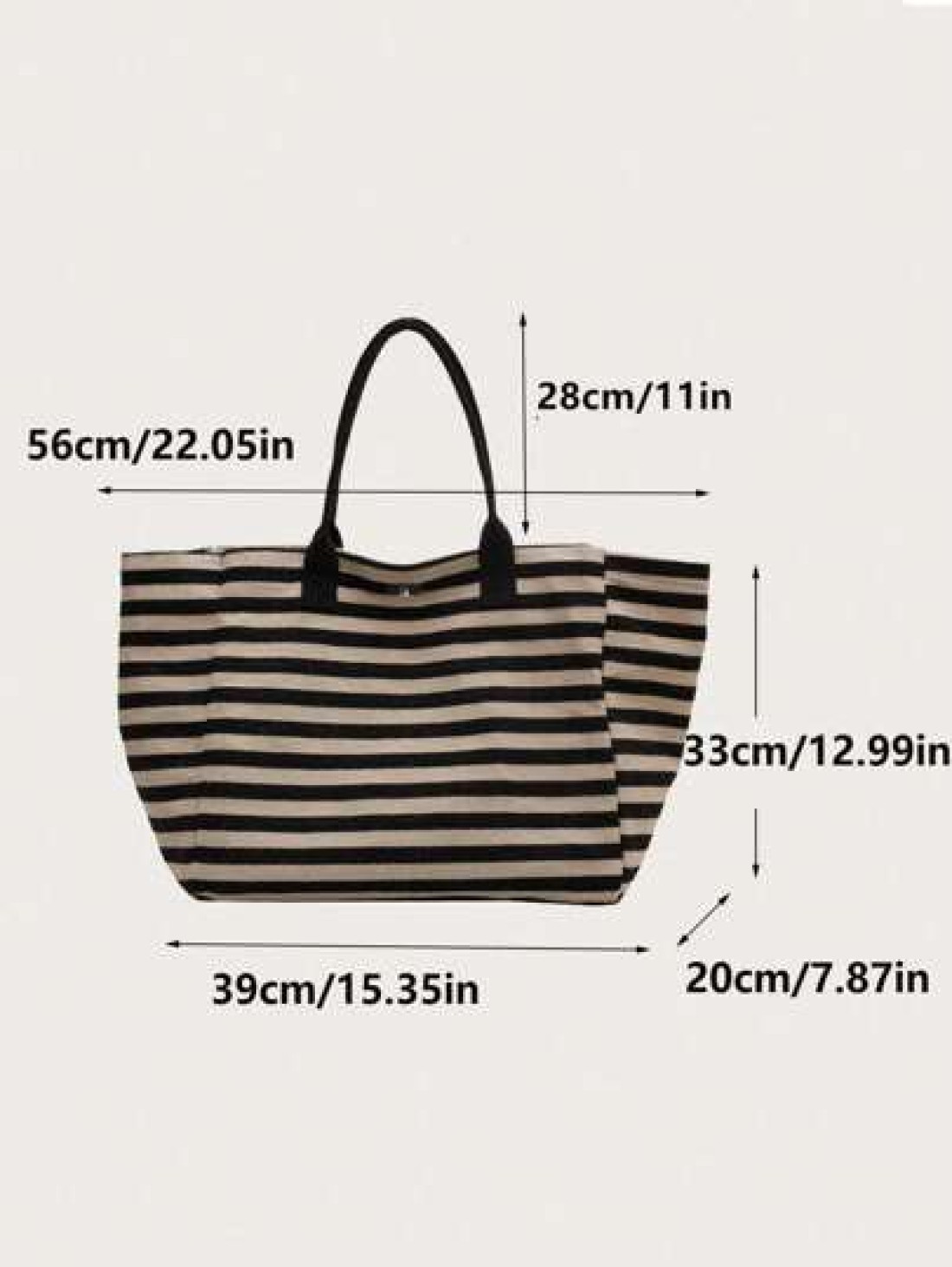 Yogodlns Simple Stripe Design Tote Bag For Girls Women Canvas Shoulder Bag Ladies Shopping Bags High Quality Handbagsschool Tote Bag Portable Foldable Business Casual Suitable For Teen Girls Women Col