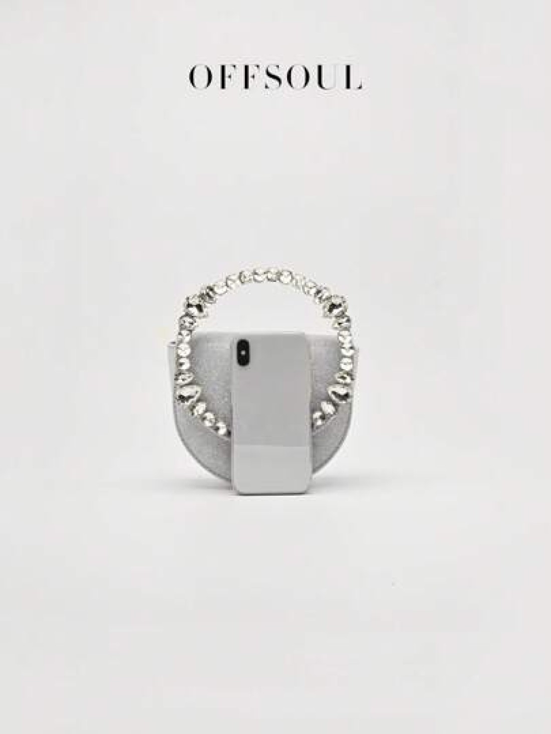 Rhinestone Irregular Circle Evening Clutch Bag New Fashion Party Formal Dress Handbag Shiny Chain Shoulder Crossbody Bag For Women