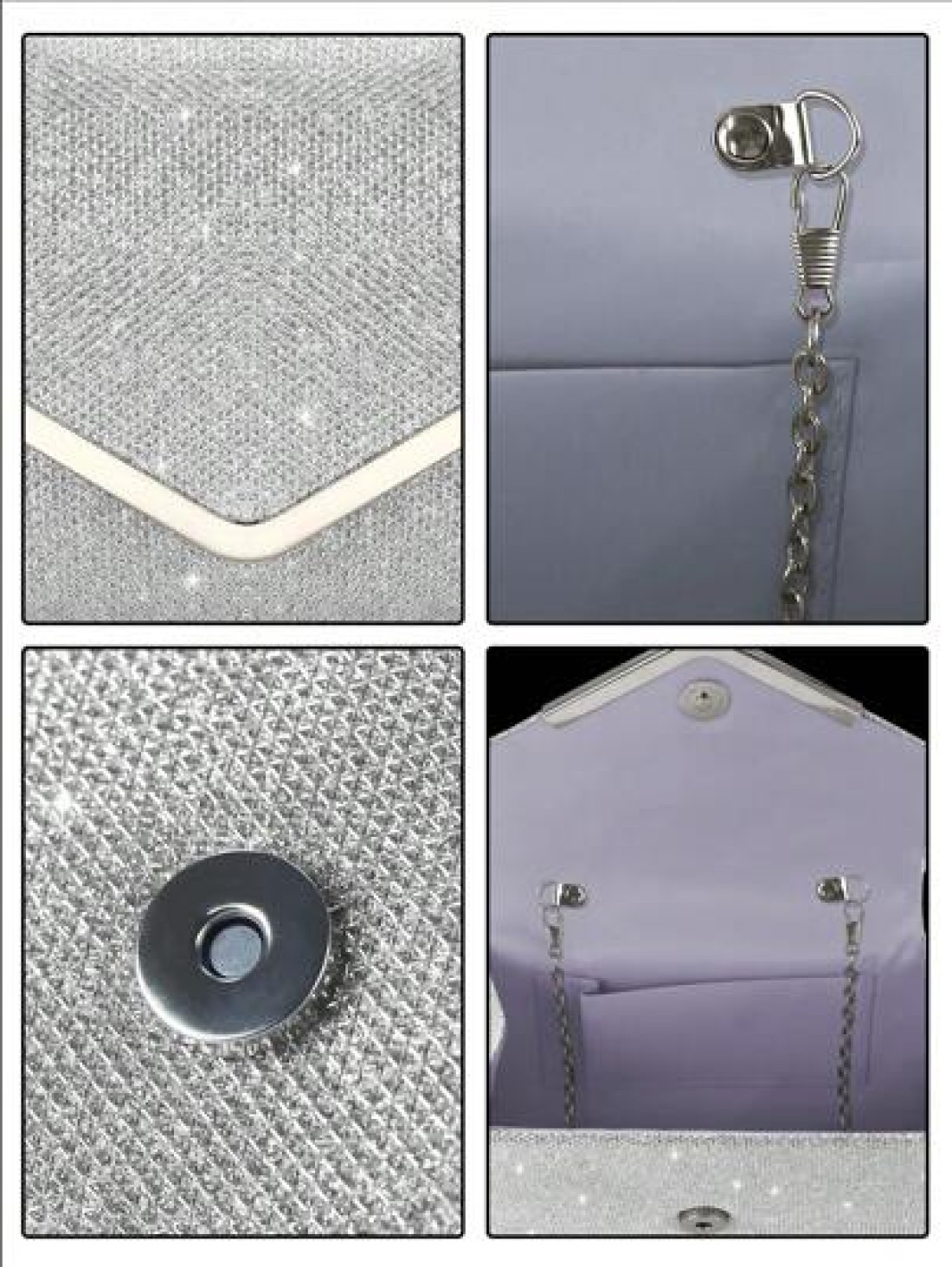 Shiny Elegant Fashionable Charming Rhinestone Flap Handbag Exquisite Women s Evening Bag Matched With Glitter Rhinestone Jewelry Three Pieces Set Luxurious And Exquisite Rhinestone Necklace Bracelet A