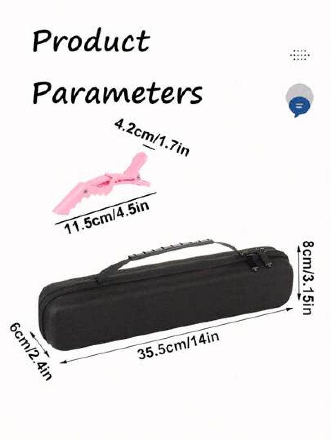 1Pc Hairdressing Tools Travel Organizer Hairdressing Tools Travel Organizer Curling Organizer Portable Hair Straightener Case Hair Accessories Organizer Hot Hairdressing Tools Hair Straightener Travel