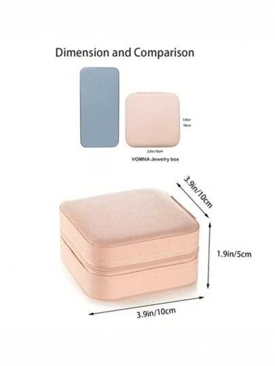1pc Portable Minimalist Jewelry Box Multi Function Jewelry Storage Case Suitable For Storing Earrings Rings Necklaces Bracelets Gift For Valentine s Day Mother s Day Holiday Easter Wedding Travel Home