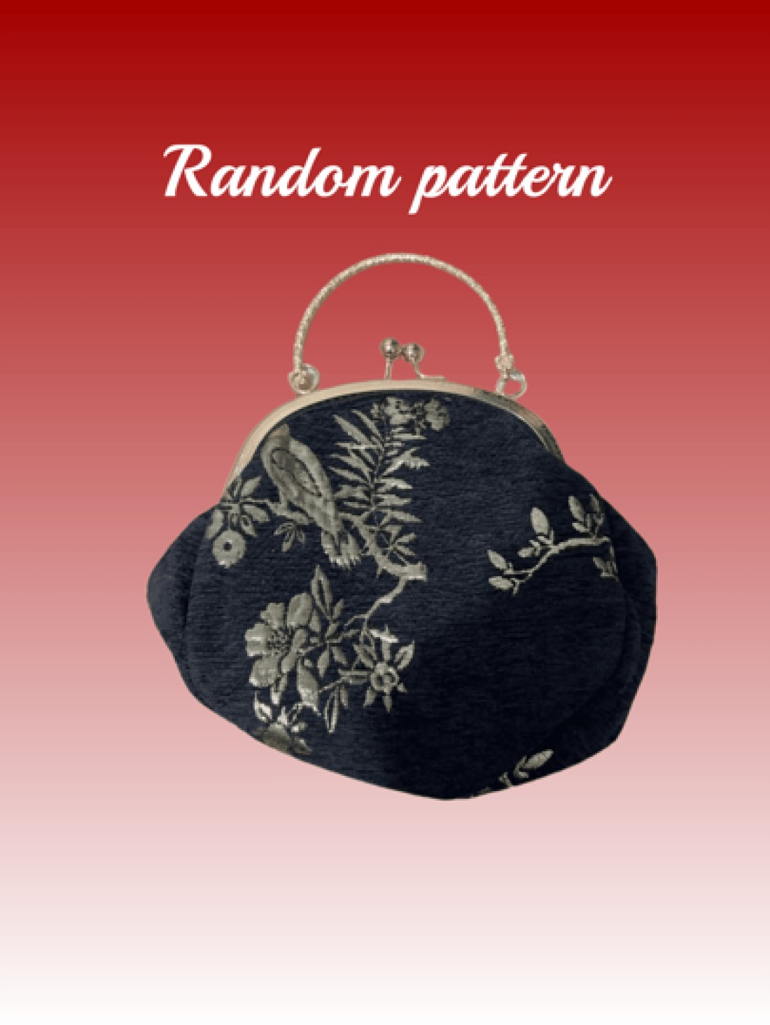 Summer Random Pattern Hanfu Style Crossbody Bag New Clip Mouth Handbag For Women