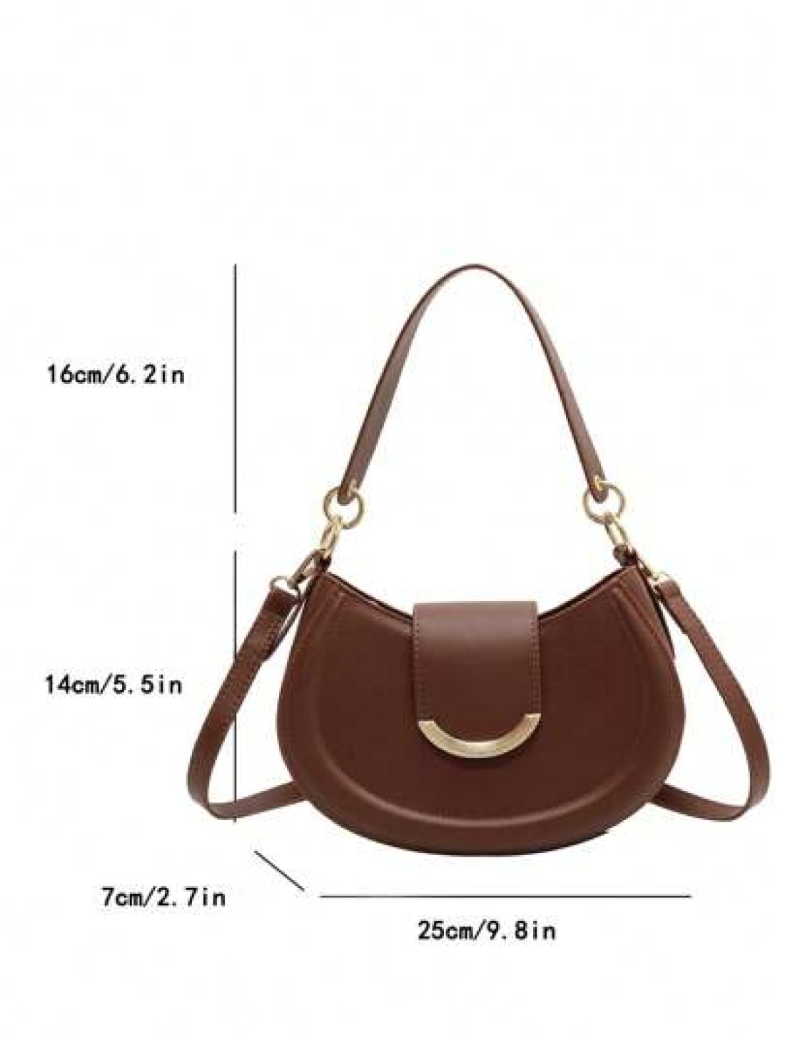 Women s Simple PU Handbag Shoulder Bag Crossbody Bag Clutch Bag Multifunctional Bag