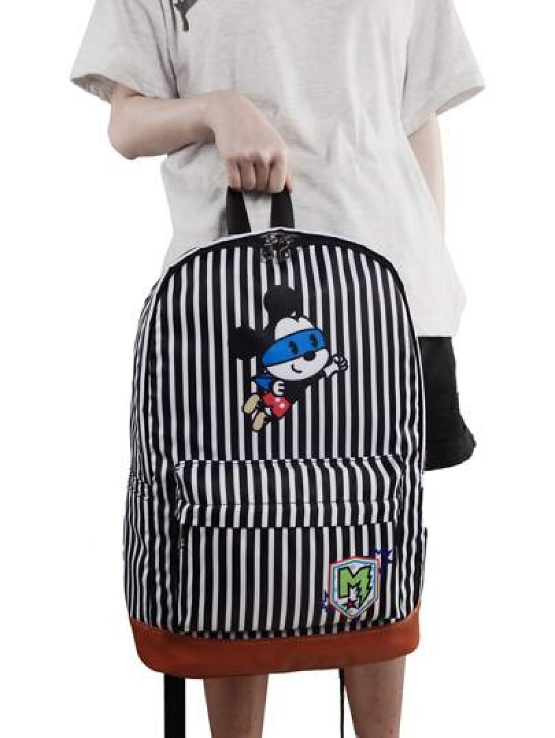 Disney Disney Genuine Authorized Mickey Mouse Stripe Lightweight Backpack