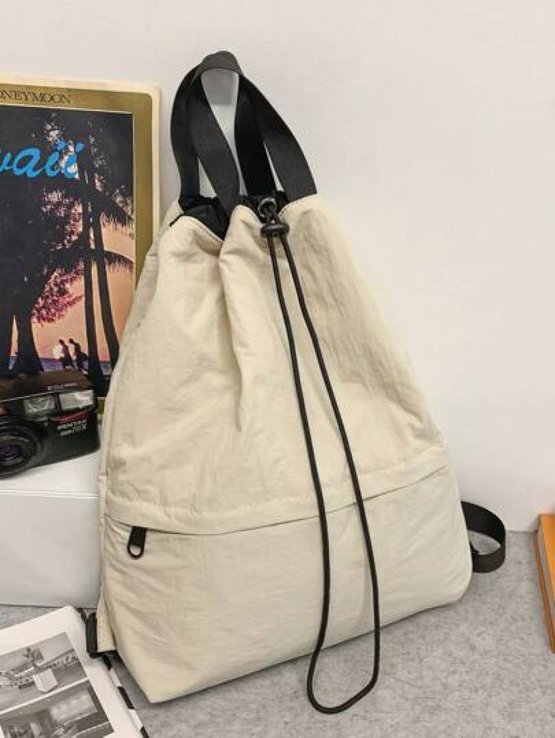 peach tree Large Capacity Men s Travel Backpack Drawstring Closure Outdoor Backpack Versatile Casual Commuter Lightweight Shoulder Bag Multifunctional Portable Fashion Leisure Gift Peach Tree Brand