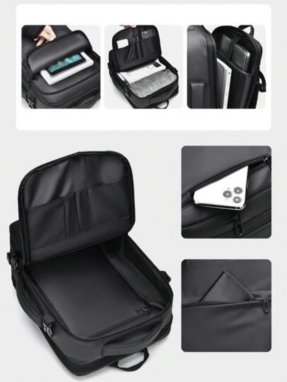 Men Backpack Rucksack Business Backpack With USB Charge Port 1pc Expandable Laptop Backpack Casual Multi Pocket Daypack Large Capacity Fashion Backpack High Quality Waterproof Oxford Male Travel Commu