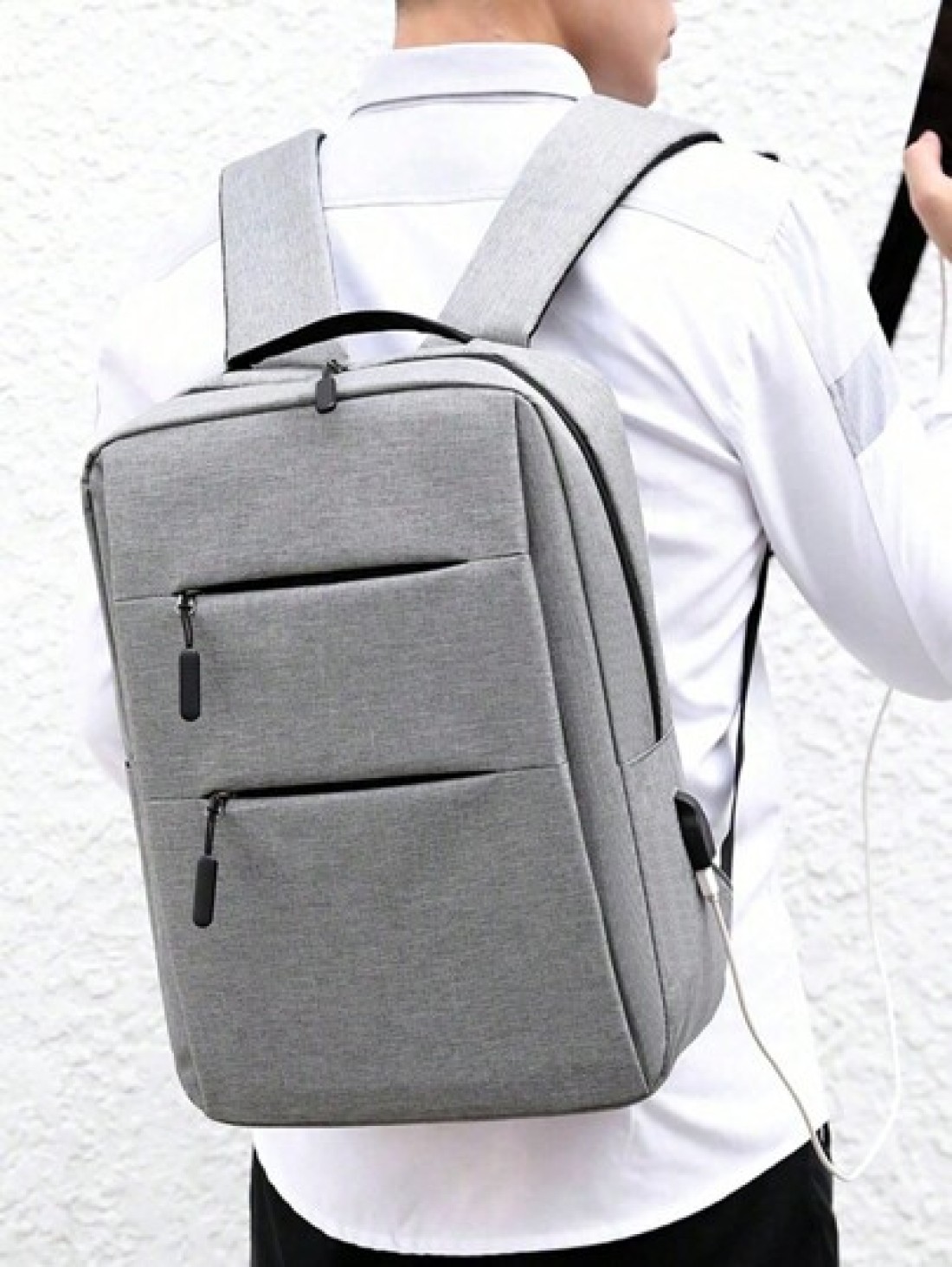 Men s Business Commute Backpack With Large Capacity 15 6 Inch Laptop Compartment Multiple Pockets And External USB Charging Port Suitable For Travel Office Or Daily Use Case Teacher Christmas Scream B
