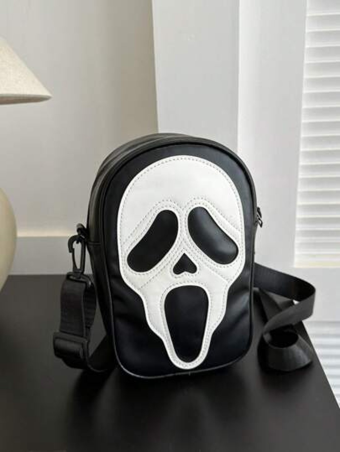 Halloween Outdoor Storage Crossbody Zipper PU Bag
