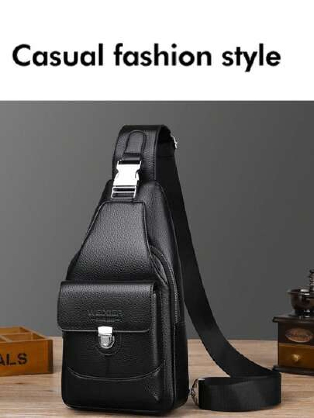 WEIXIER WEIXIER Unisex Shoulder Bag Waist Pack Messenger Bag Women s Crossbody Bag Chest Bag Handbag PU Material Multi Pocket Adjustable Detachable Strap Casual Commuter Bag Business Bag Suitable For