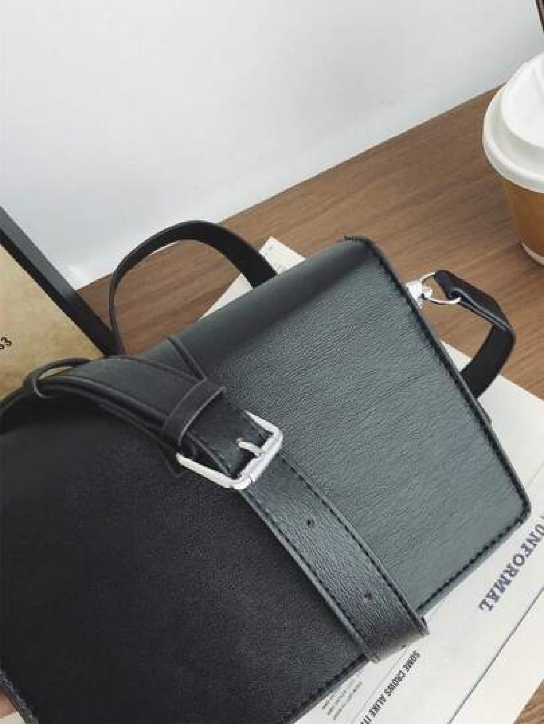 peach tree Men s Briefcase Shoulder Bag Small Square Crossbody Bag PU Waterproof Flap Covering Business Wallet Unisex Casual Storage Bag Suitable For Business Trip Toiletries Tools Large Capacity Vint