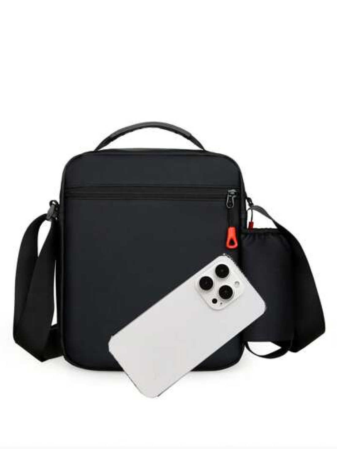 Multi Pocket Fashion Casual Outdoor Travel Backpack With Water Bottle Holder Reflective Stripe Soft For Men Fits Tablet Power Bank Wallet Umbrella