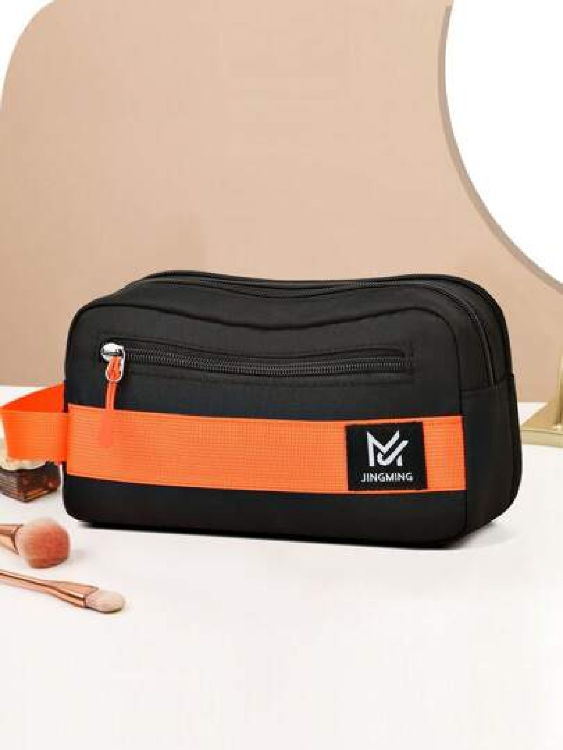 peach tree Men s Clutch Hand Wrist Bag Pillow Bag Wrist Bag Wallet Crossbody Bag 2 In 1 Neutral Business Storage Bag Suitable For Business Trip Toiletries Storage Handbag Wrist Bag Gift For Men Valent