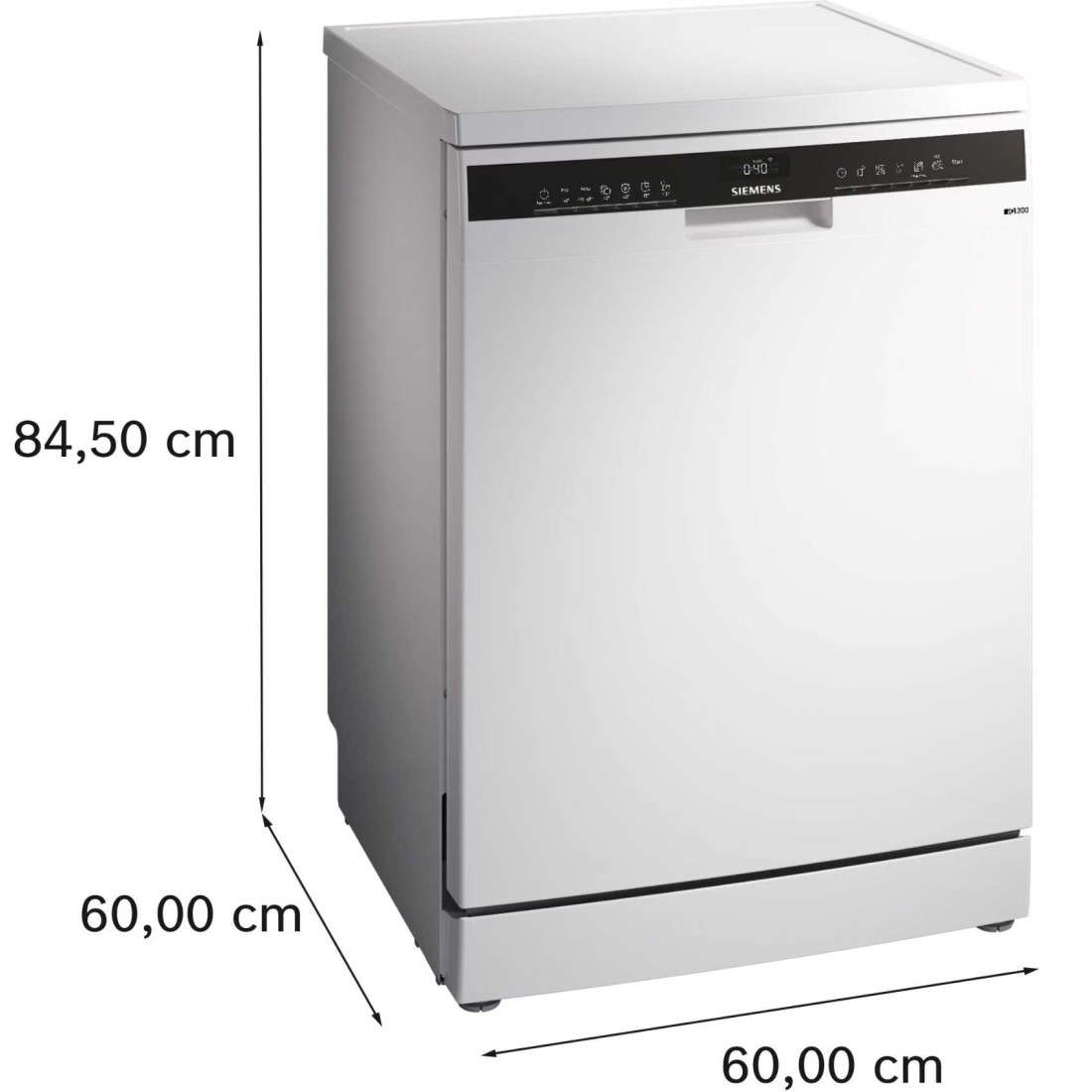 Siemens Series iQ300 Free Standing Dishwasher SN23HW65MM White 60cm