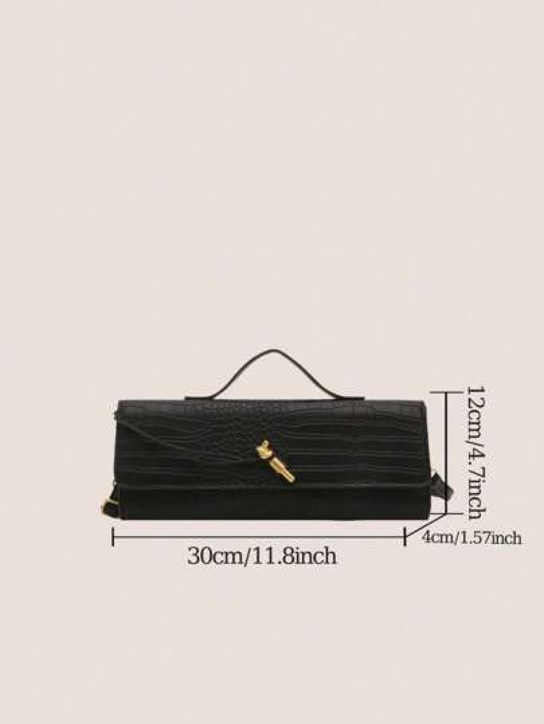 1 Pc Fashion Classic Versatile Daily Commuting Style Solid Color Crocodile Pattern PU Leather Long Strip Flip Style Women s Handbag Suitable For Daily Commuting Daily Clothing Matching And Giving Gift