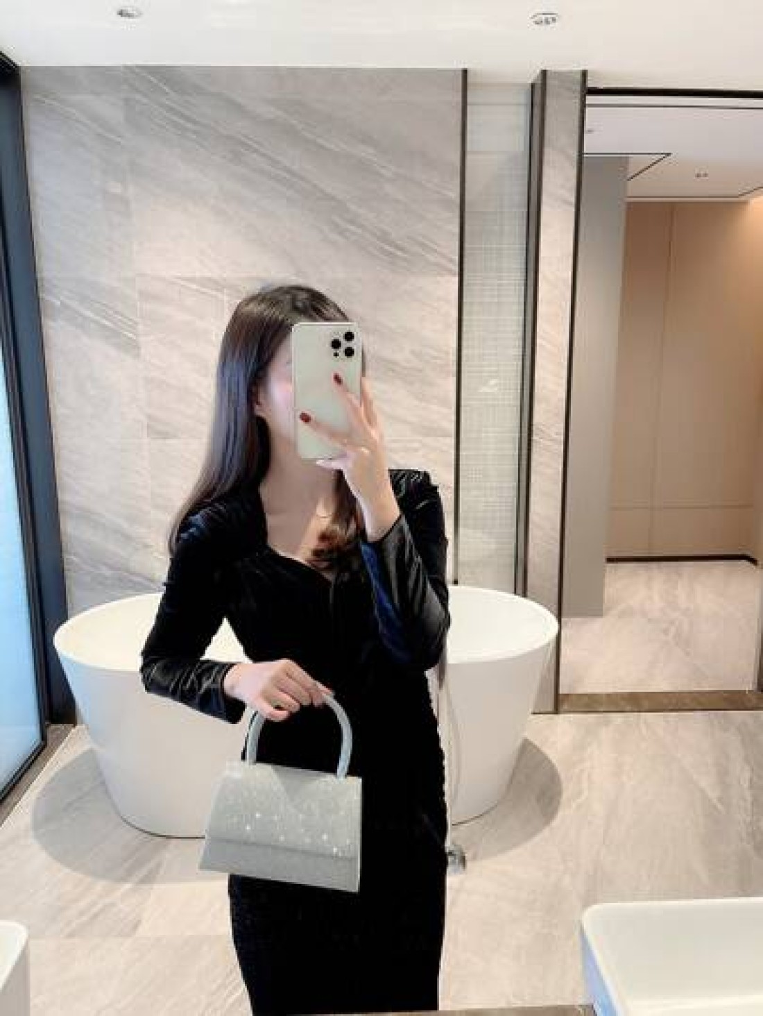Moonlit EveBag Glamorous Elegant Exquisite Quiet Luxury Sequin Luxury Shiny Portable Glitter Flap Square Bag Mini Silver For Party Prom Evening Bag Dinner Bag For Party Girl Woman Bride Perfect For Pa