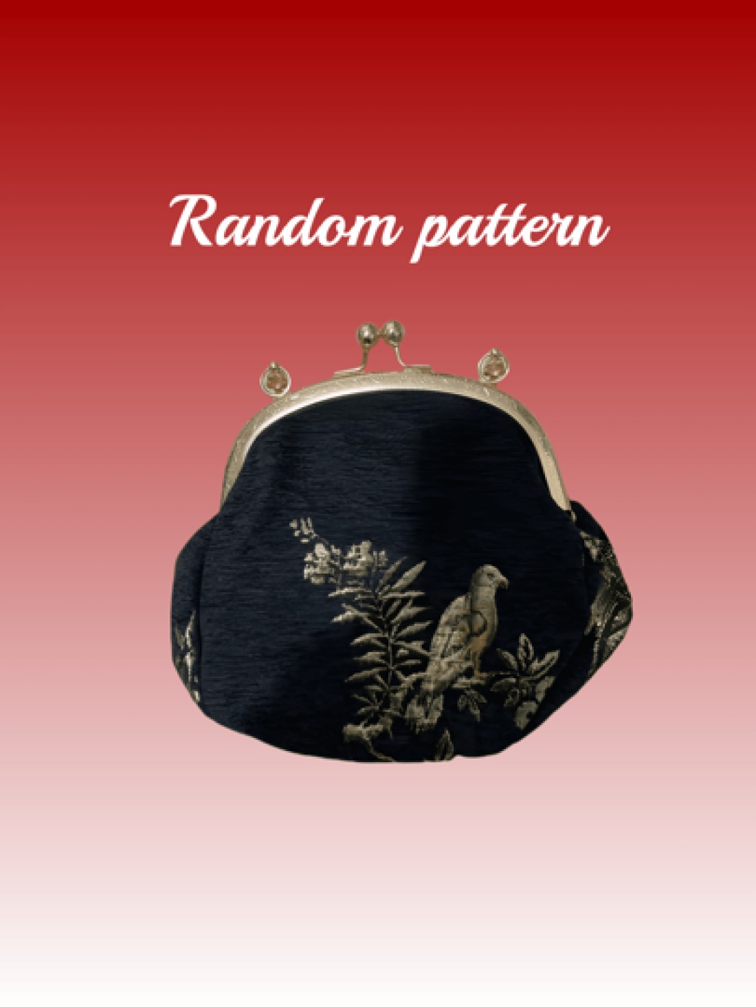 Summer Random Pattern Hanfu Style Crossbody Bag New Clip Mouth Handbag For Women