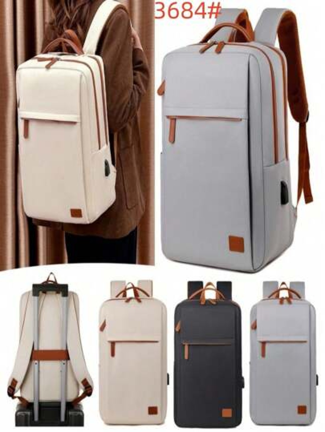 1 Pc Large Capacity Travel Backpack For Women Work Bag Carry On Hand Luggage Water Resistant Business Large Day Pack Weekender Bag Slim Laptop Backpack College Bag Computer Bag Gifts For Men Women For