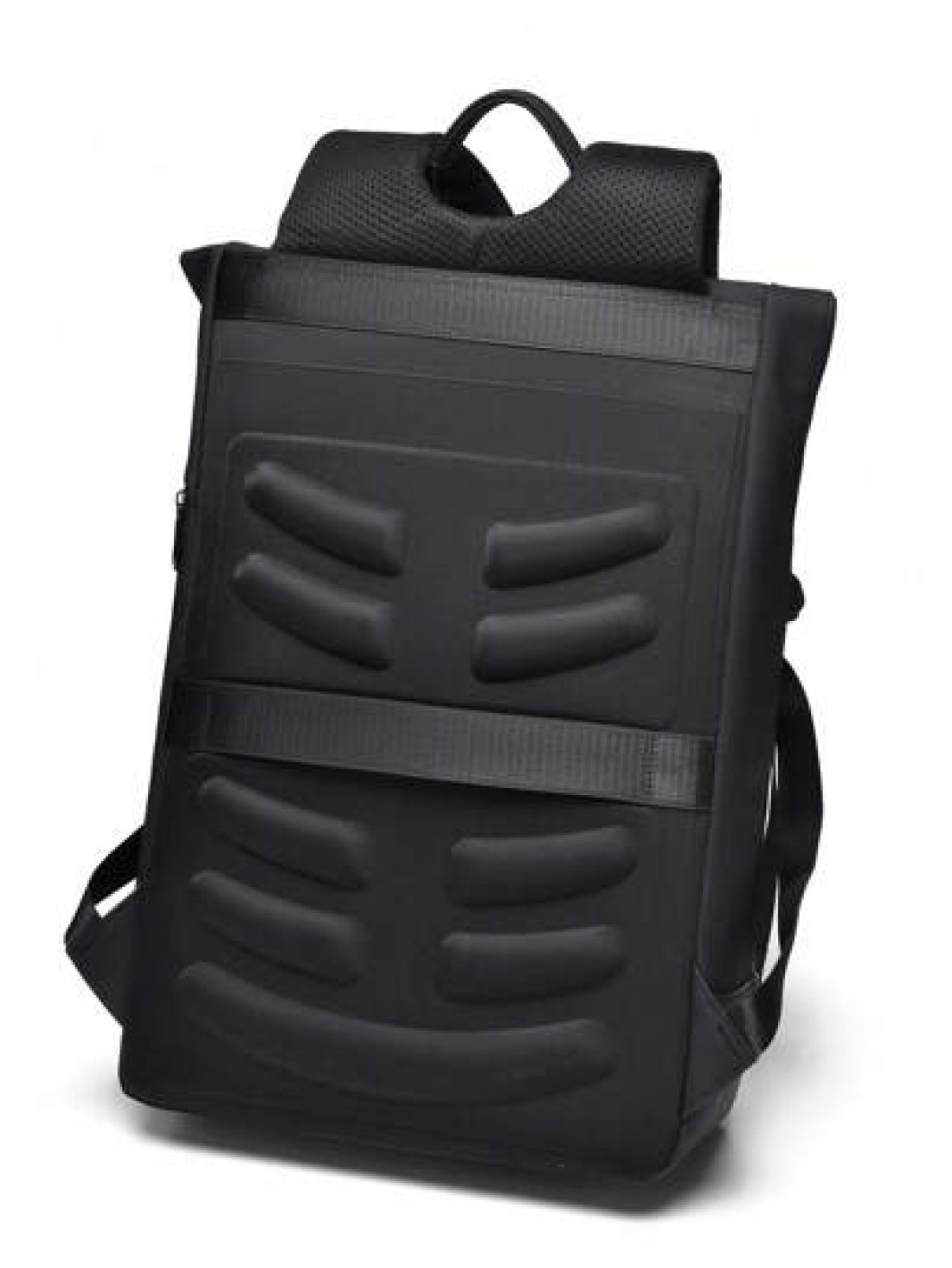 peach tree Large Capacity Business Backpack Travel Backpack School Backpack Laptop Backpack PU Leather Streamlined Fashion Suitable For Back To School And Travel Black Outdoor Multi Function Leisure B