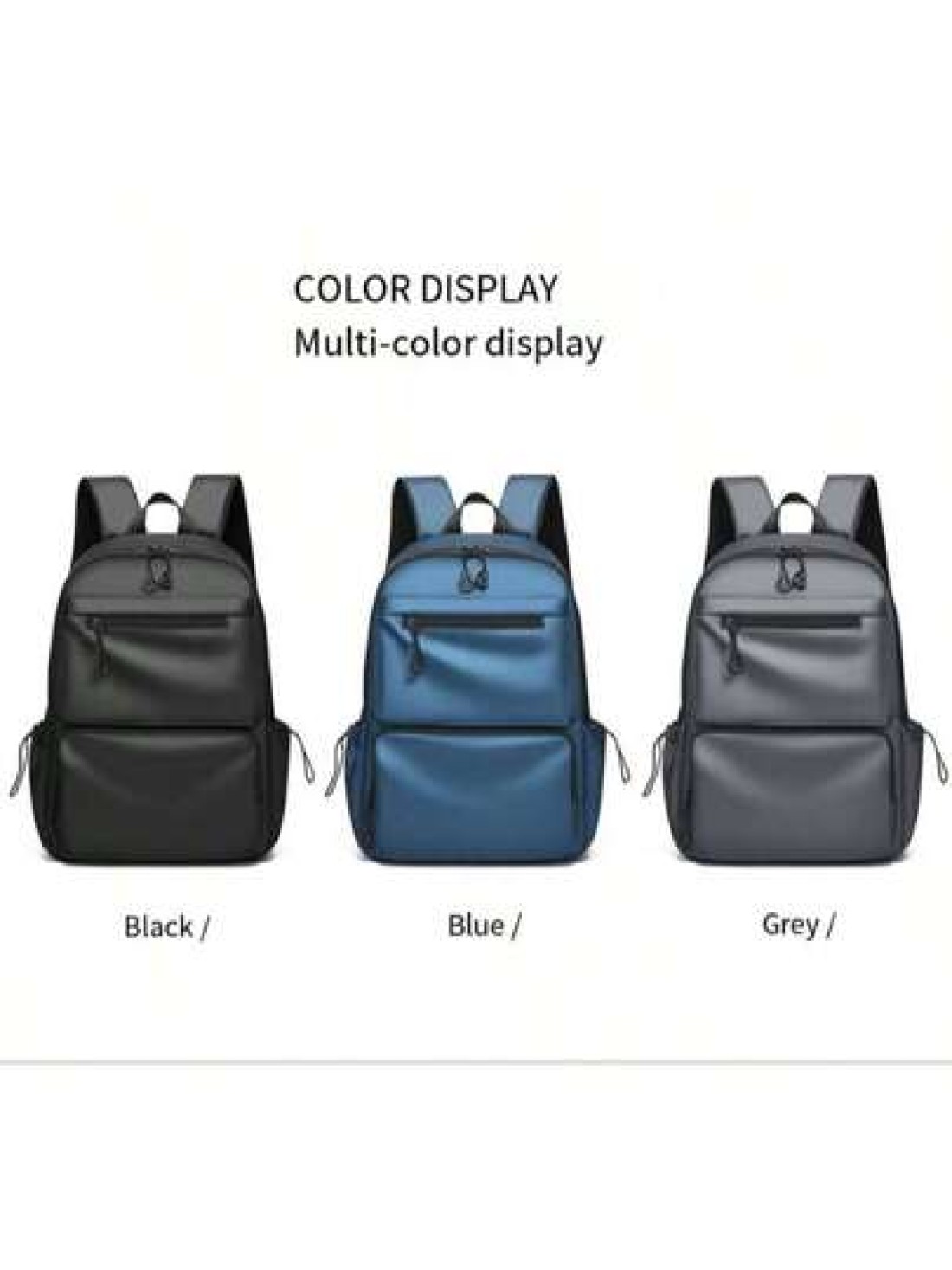 Men s Backpack For Casual Travel Laptop Compartment Korean Fashion Stylish Student Schoolbag Solid Color Rucksack