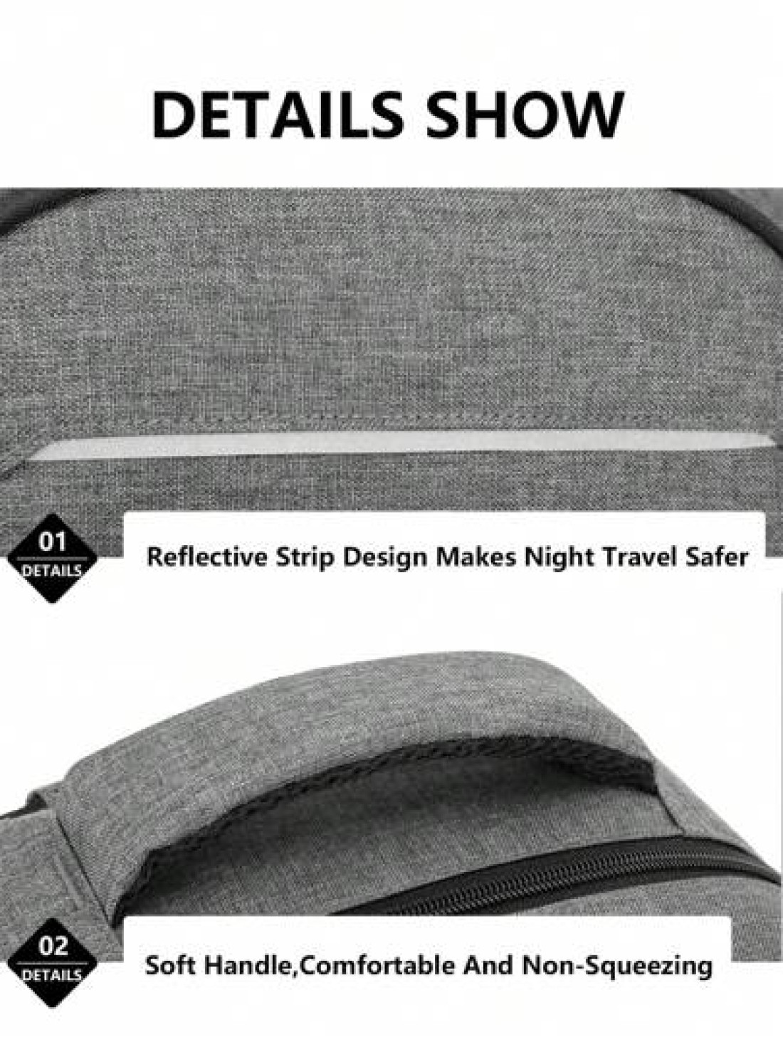 Backpack Men Purse With Reflective Strip Design And Multiple Pockets Can Hold 15 6 Inch Computer Bag Lightweight School Bag Large Capacity Travel Bag Commuter Convenient Day Bag Multi Functional Book