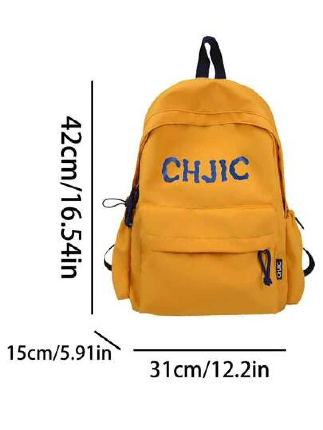 New Fashionable Contrasting Letter Print Backpack With Unique Design For Students Large Capacity Campus Backpack Commuting Backpack Nylon