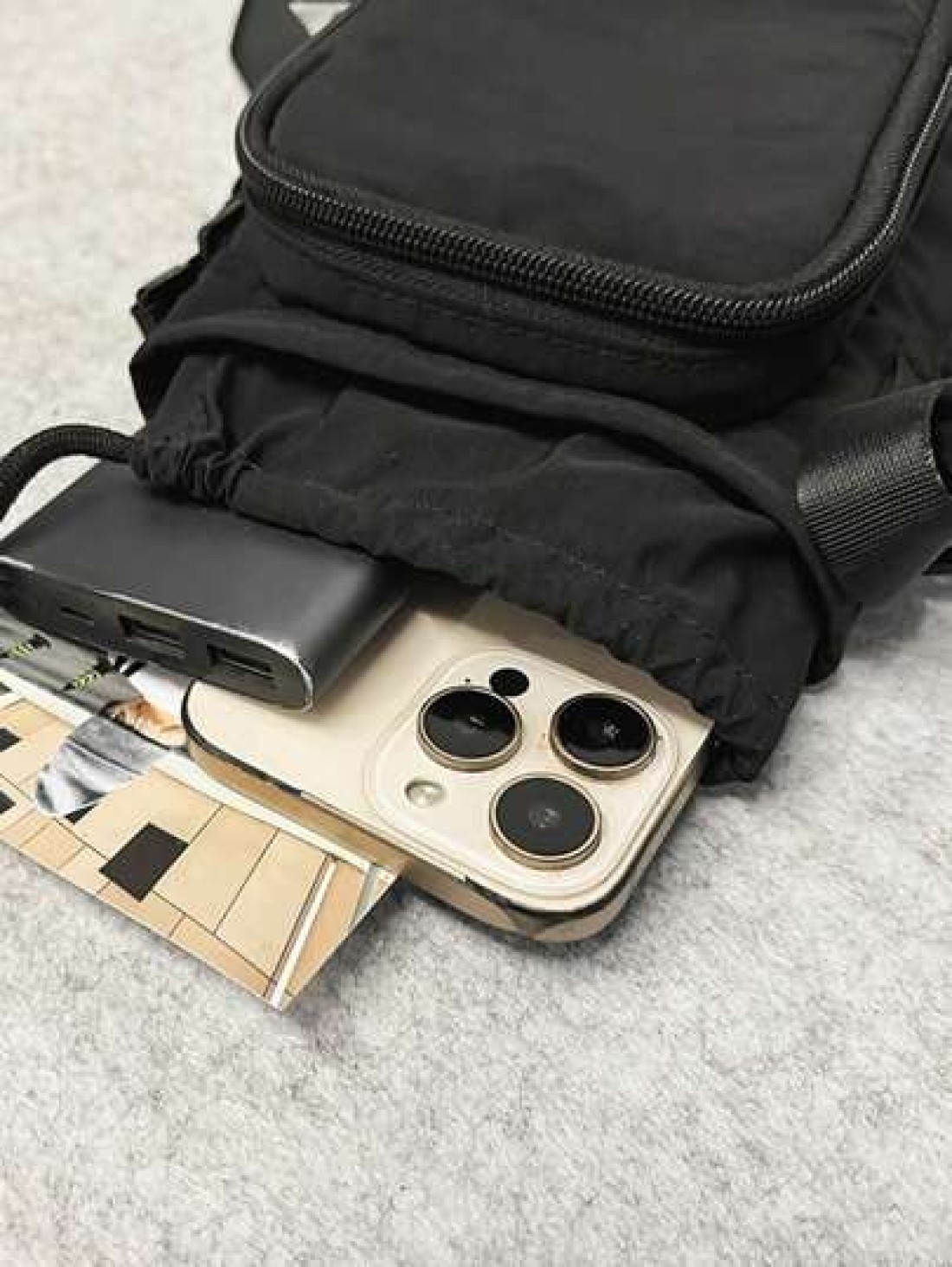 Men Mini Shoulder Bag Crossbody Bag Wallet Phone Pouch