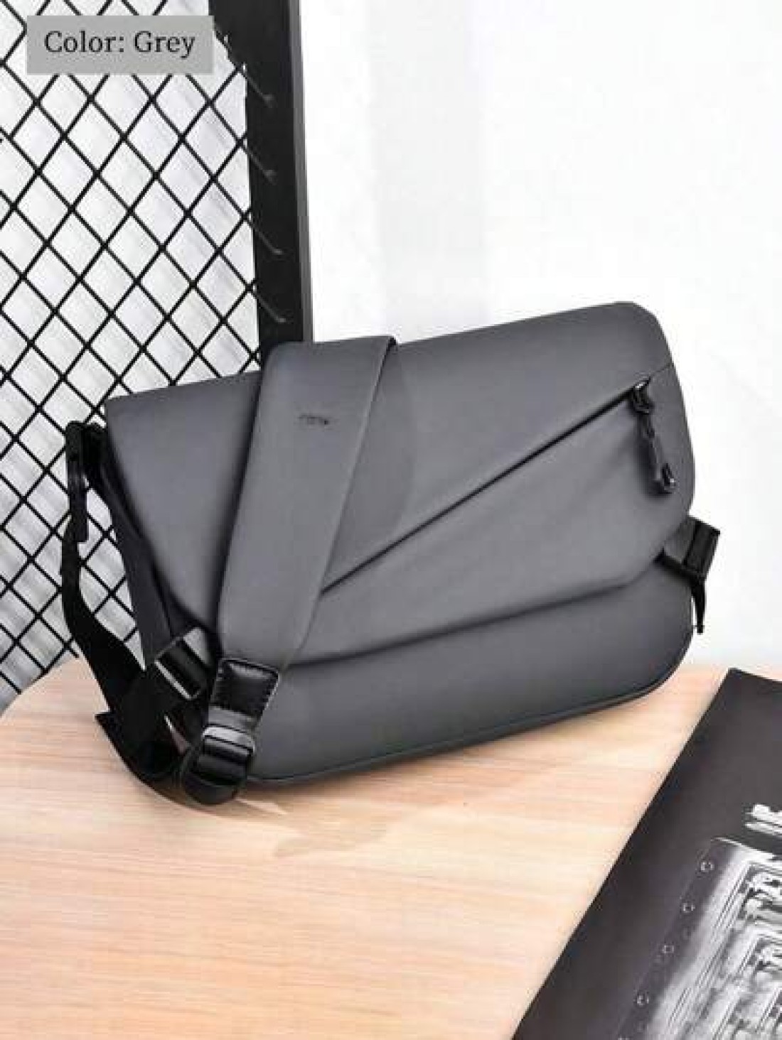 Men s Messenger Bag Fashion Large Capacity Shoulder Diagonal Bag Solid Color Square Bag Water Resistant PU Crossbody Bag Lightweight Casual Crossbody Bag Suitable For Men Youth Gift Men Bag Gifts For
