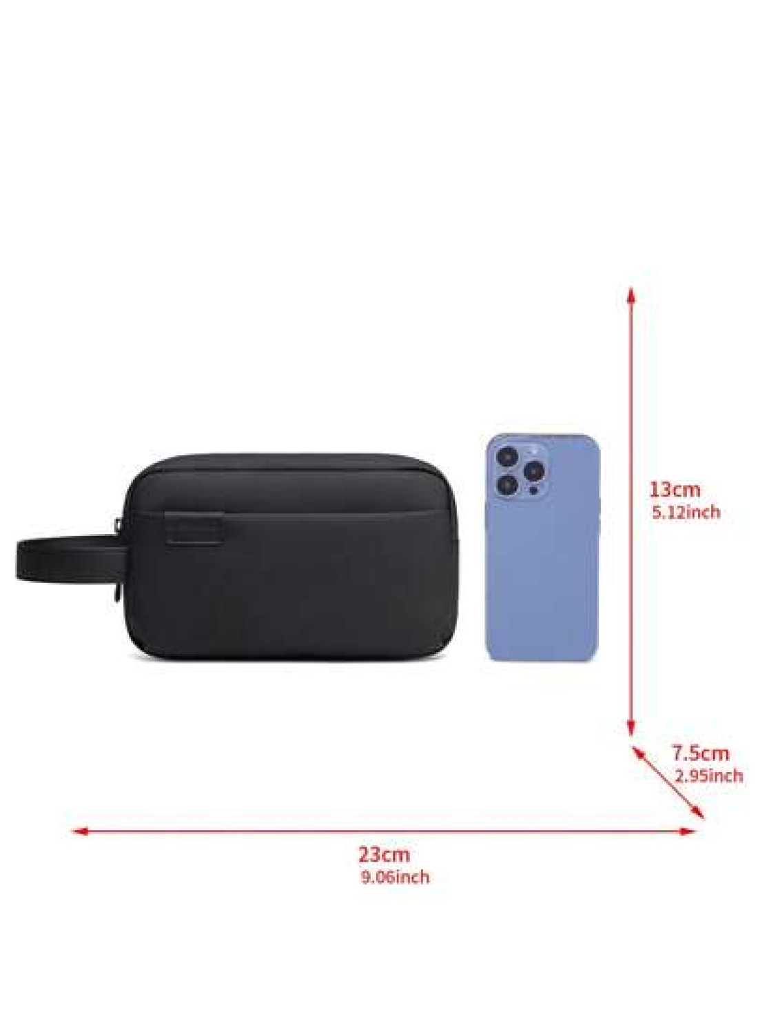 arctic hunter Men Clutch Bag Portable Washing Toiletry Bag Handbag For Sports Business And Travel Storage Bag Underarm Bag Square Bag For Business Gift For Father Wash Bag Toiletry Bag Handbag For Uni
