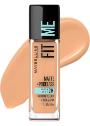 Maybelline New York Fit Me Matte Plus Poreless Foundation, Natural Tan, 1 Fluid Ounce