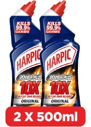 HARPIC POWER PLUS ORG T/CLEANER 2X500ML
