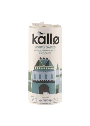 Kallo Low Fat Lightly Salted Whole Grain Rice Cakes 130g