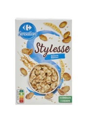 Carrefour Plain Rice Wheat Flakes Cereal 500g