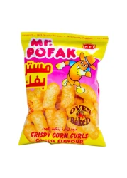 NFI Mr. Pofak Crispy Corn Curls Cheese Flavor Chips 15g