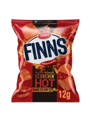 Tiffany Finns Scorchin&#39; Hot Potato Chips, 12g