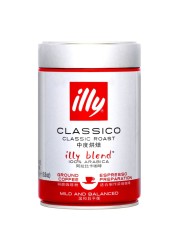 Illy Classico Classic Roast Espresso Ground Coffee 250g