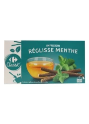 كارفور عرق السوس بالنعناع العشبية 25 كيس شاي