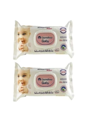Carrefour Baby Sensitive 80 Wipes Pack of 2