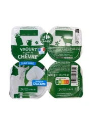 كارفور بيو زبادي سادة 115 غرام حزمة من 4