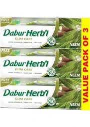 DABAR HERBAL GUM CARE PASTE BRUSH OFFER X3
