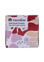كارفور مناديل وجه إقتصادية 100 منديل