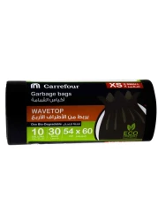Carrefour 10 Gallon Wavetop Oxo Biodegradable Black Extra Small 30 Garbage Bags