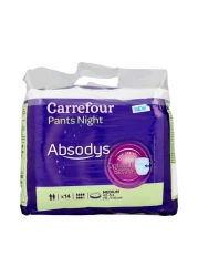 Carrefour Absodys Pants Night Adult Diaper Medium White 14 Diapers