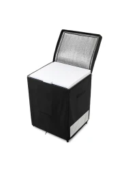 Dalema Outdoor Deep Freezer CoverHeavy Duty 600D 100 Waterproof Chest Freezer CoverInsulated Freezer Covers for Outside 50 Cubic Chest FreezerTop Can Be Opened by Zipper28W x 23D x 34HBlack