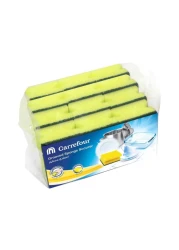 Carrefour Grooved Sponge Scourer 12 PCS