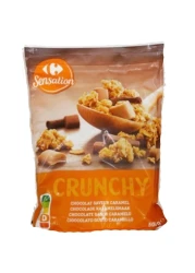 كارفور حبوب إفطارمقرمشة بالكراميل والشوكولاتة 500 غرام