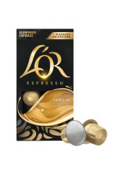 L&#39;Or Flavours Collection Vanilla Flavour Espresso Coffee Capsules, 52g