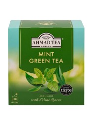 Ahmad Tea Mint Mystique Flavoured Green Tea with Mint Leaves Tea Bags 100 Tea Bags